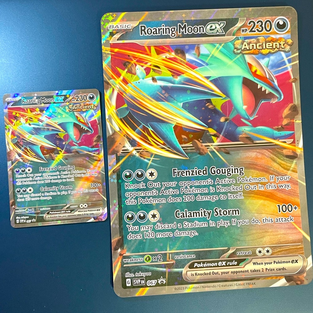 Roaring Moon EX Ultra Rare Black Star Promo Standard Size & Jumbo Pokemon TCG